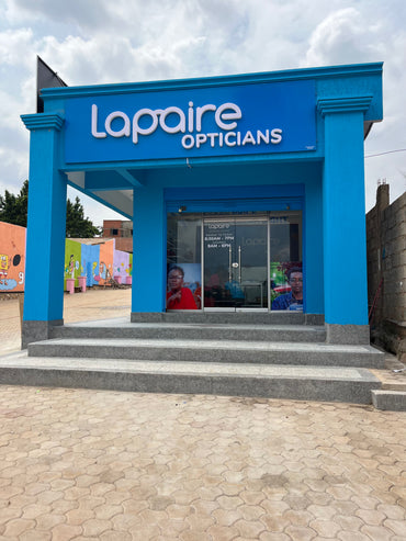 Lapaire Kyengera store with modern glass frontage and brand signage